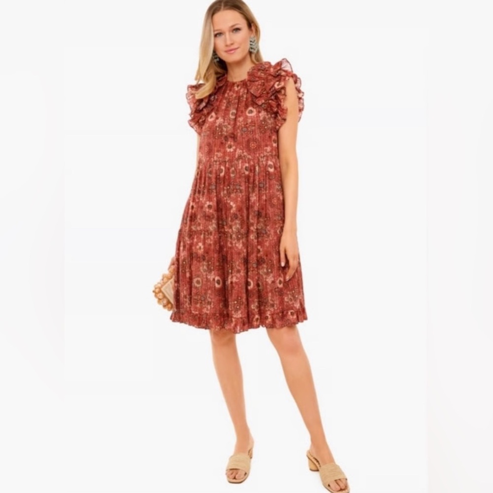 Ulla Johnson Adele Flutter-sleeve Dress In Rosebud